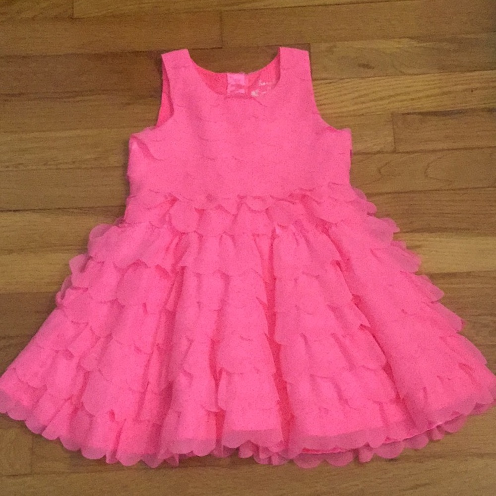 GIRL’s PINK ELEGANT SLEEVELESS DRESS - size: 5T